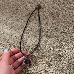 Elegant Black and Silver Necklace